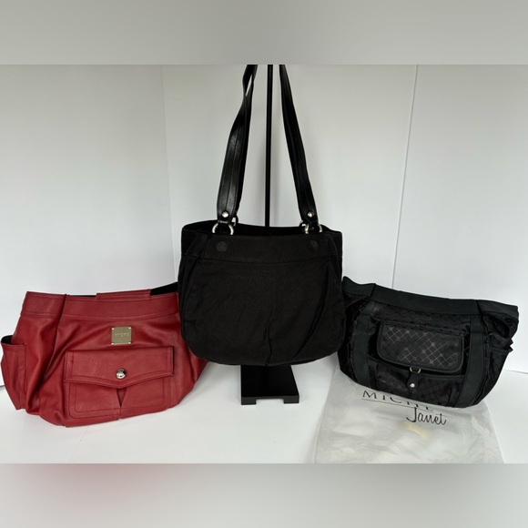 Miche Demi Base Bag with Magnetic Black Deidre Shell and Red Janet Shell - Picture 1 of 10